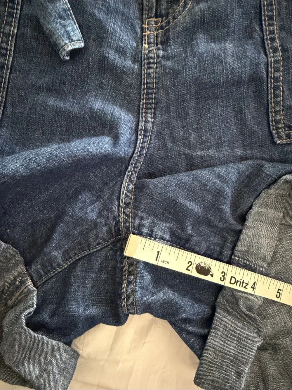 Torrid Baggy High Rise Tie Belt Lightweight Denim Short Size 16- 4.5